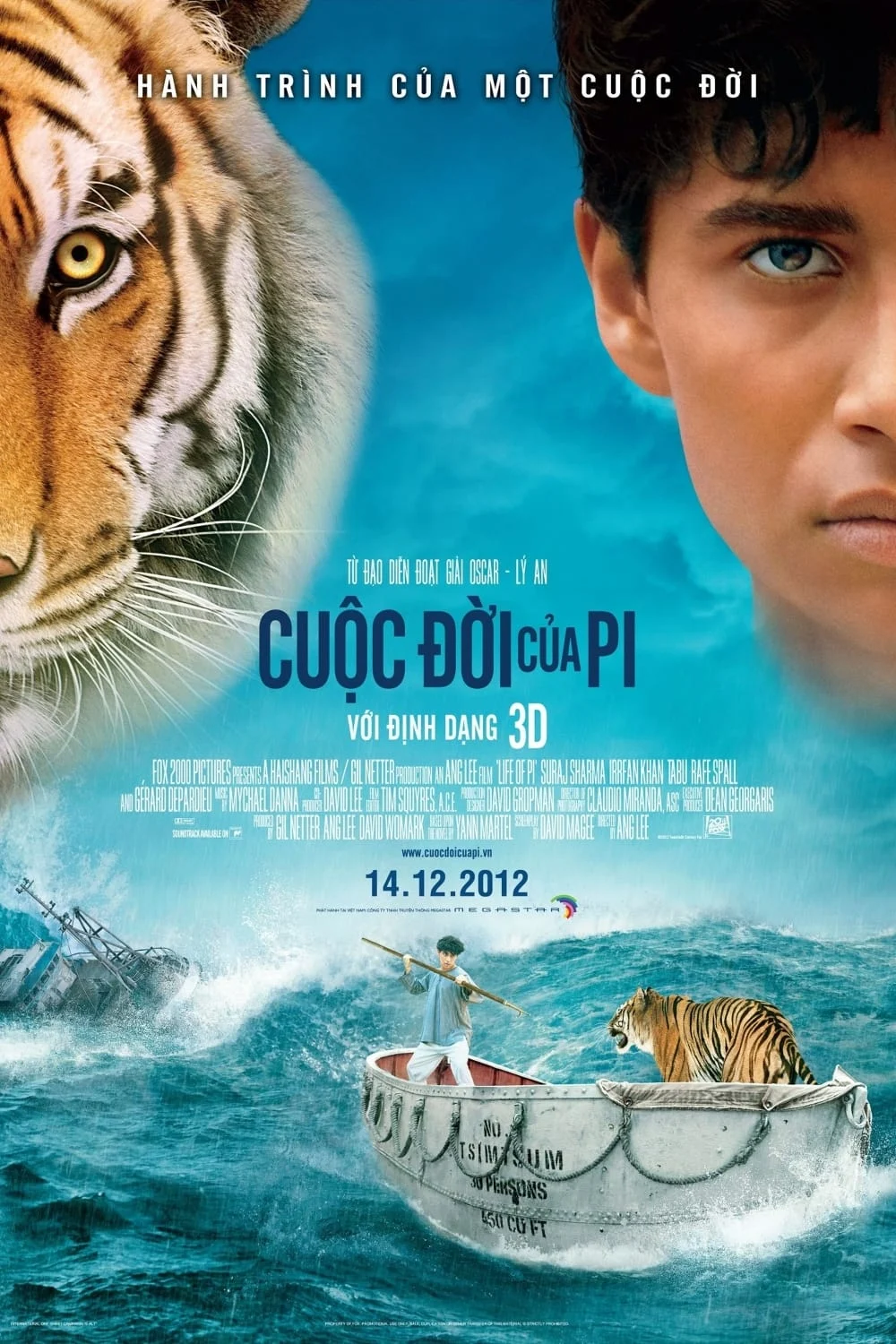 Xem phim Cuộc Đời Của Pi - Full HD Vietsub